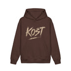 KOST Script Logo Hoodie — Vintage Brushstroke Streetwear Pullover