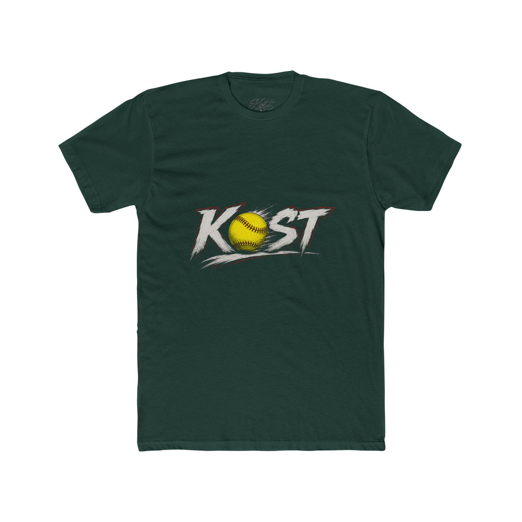 Softball 'KAST' Graphic Tee — Retro Distressed Softball Design