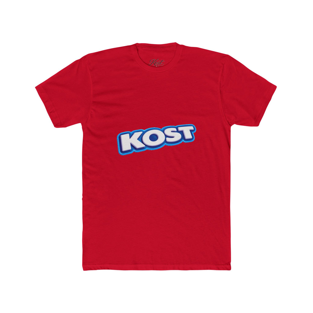 KOST Logo Tee — Retro Blue Gradient Graphic T-Shirt