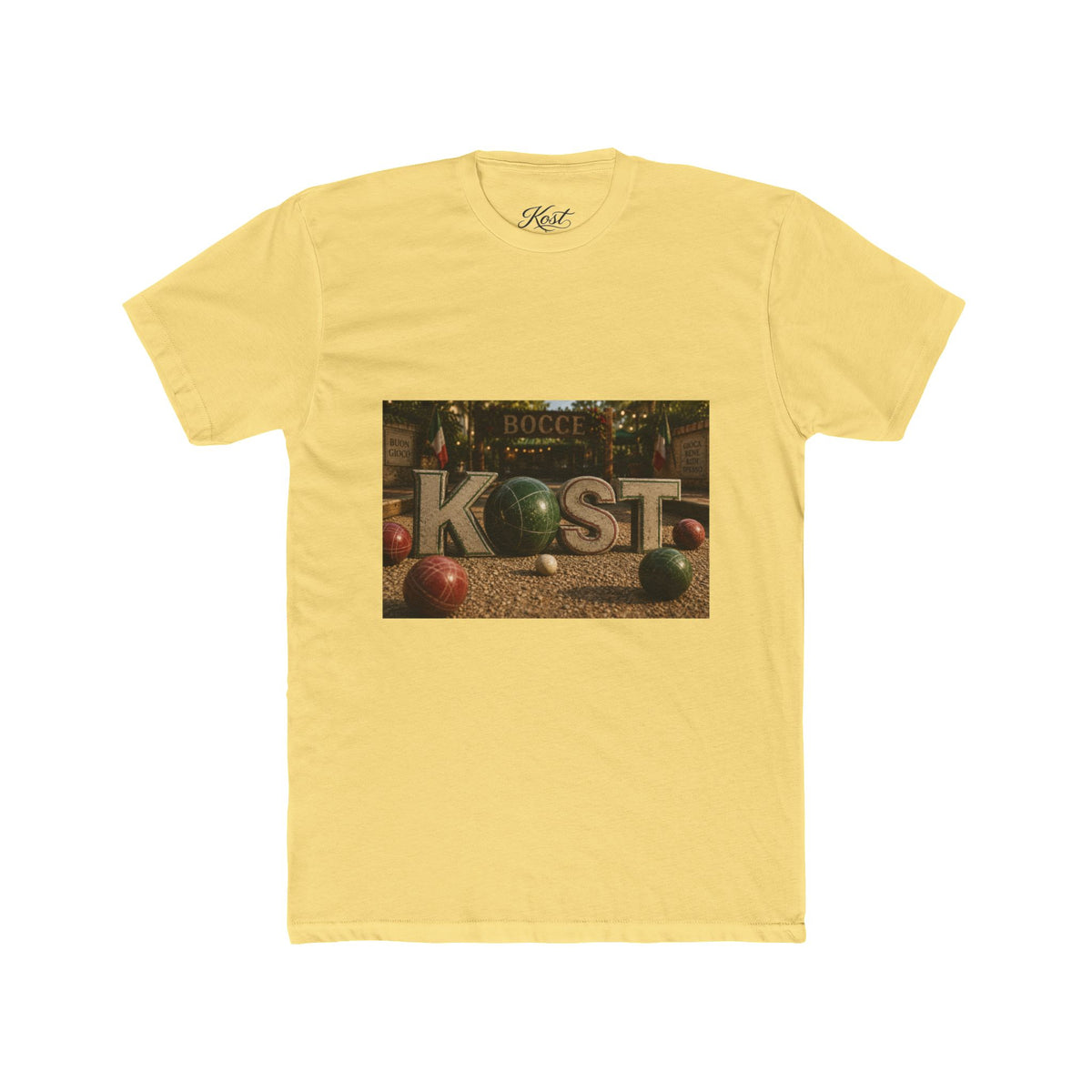 Bocce Court Vintage Photo Tee – KOST Bocce Ball Graphic Shirt
