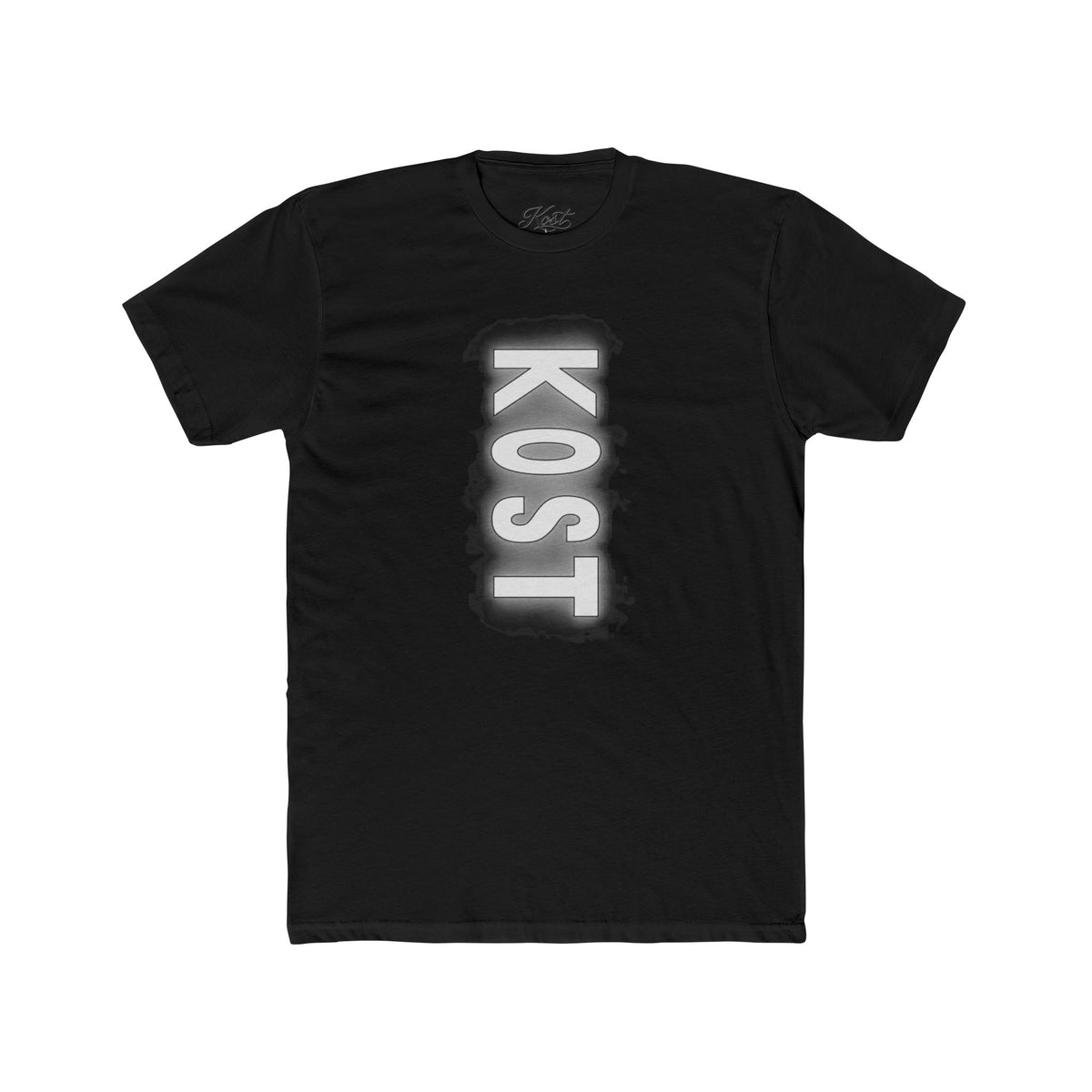 KOST Vertical Logo Tee — Grunge Vertical Graphic T-Shirt