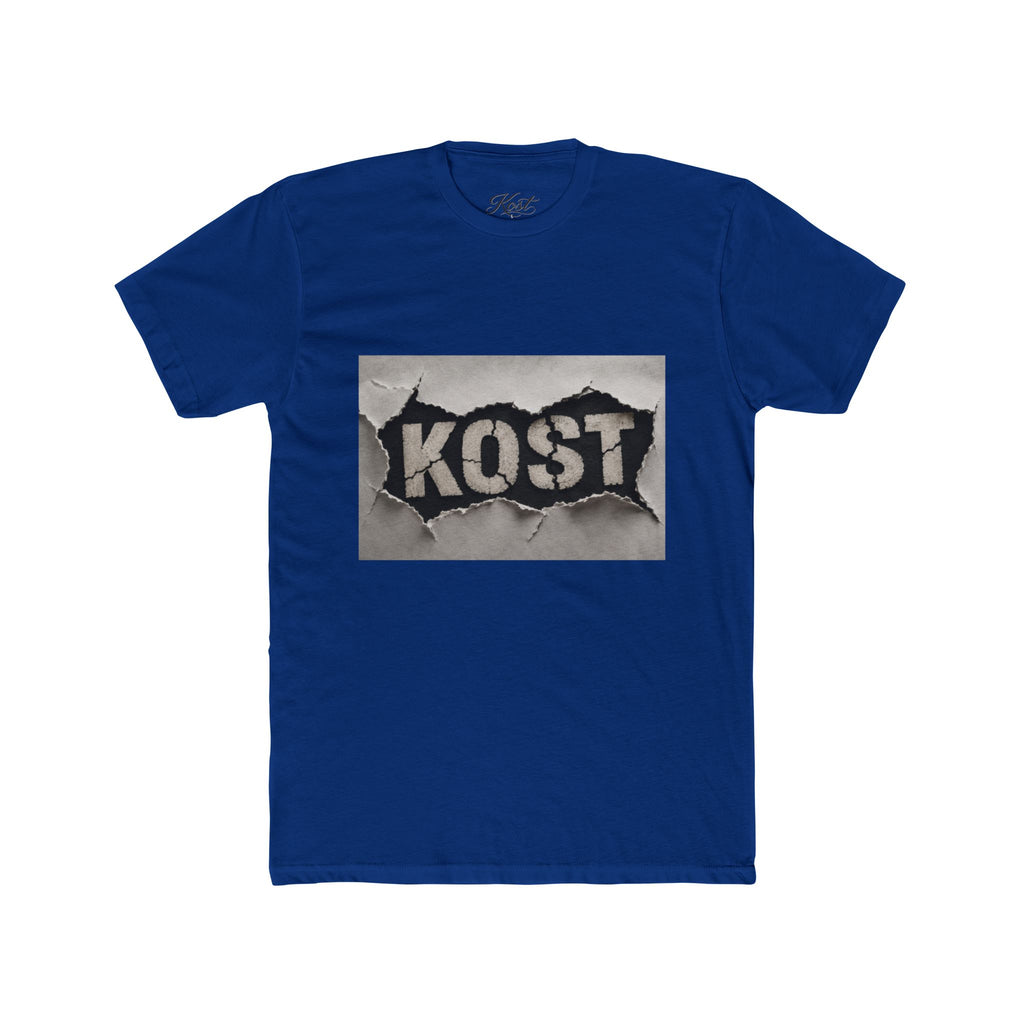 KOST Graphic T-Shirt – Distressed Black and White Streetwear Tee