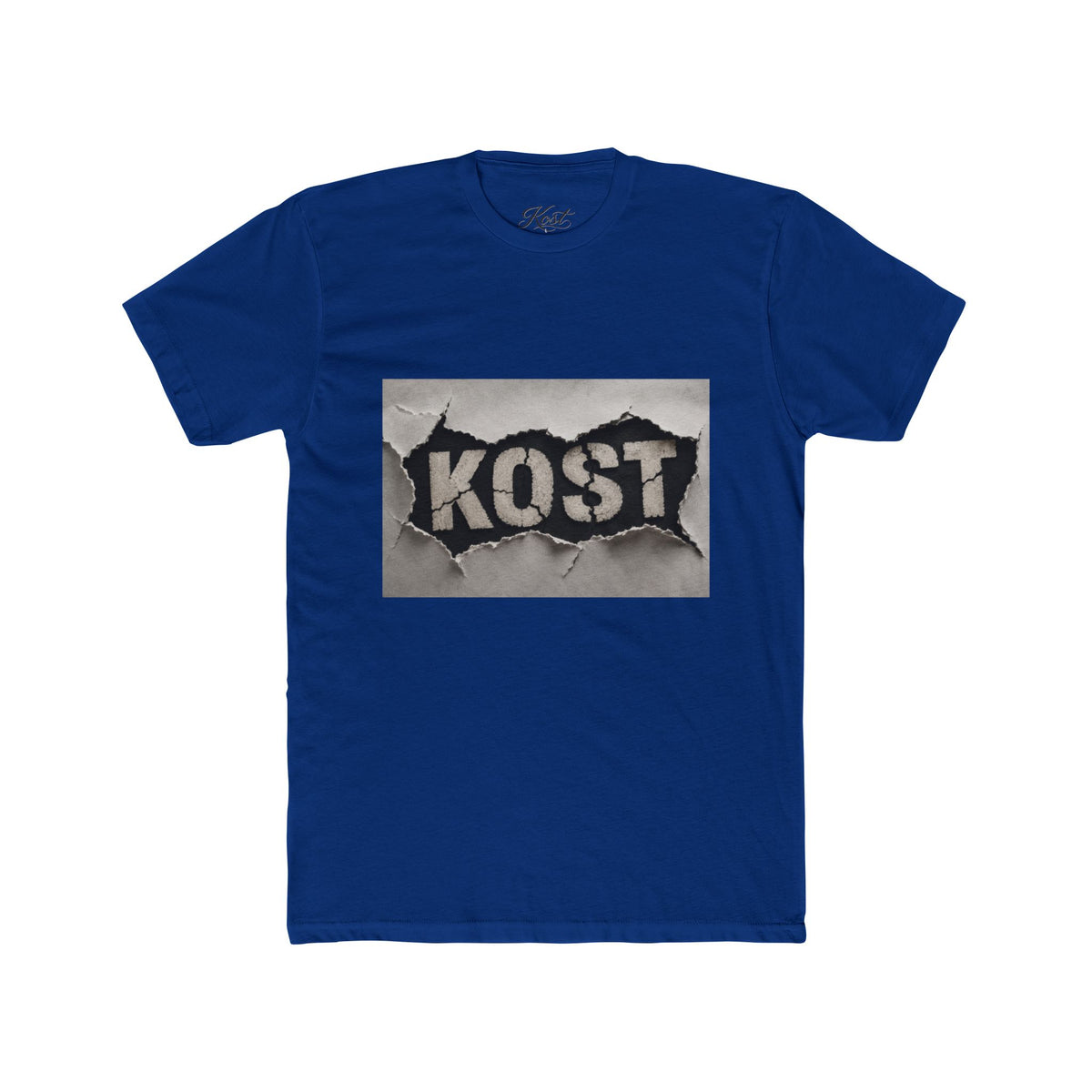 KOST Graphic T-Shirt – Distressed Black and White Streetwear Tee
