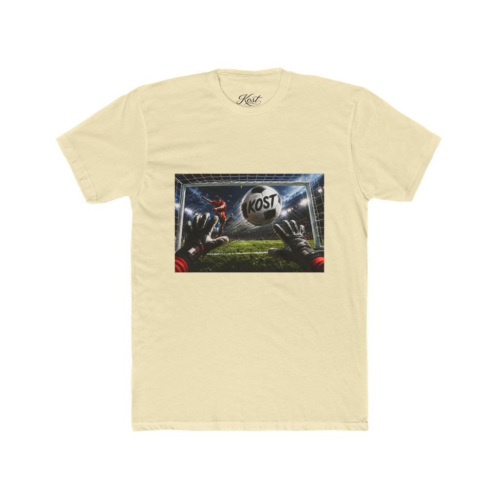 Soccer Goalkeeper Catch T‑Shirt — 'KOST' Stadium Football Tee
