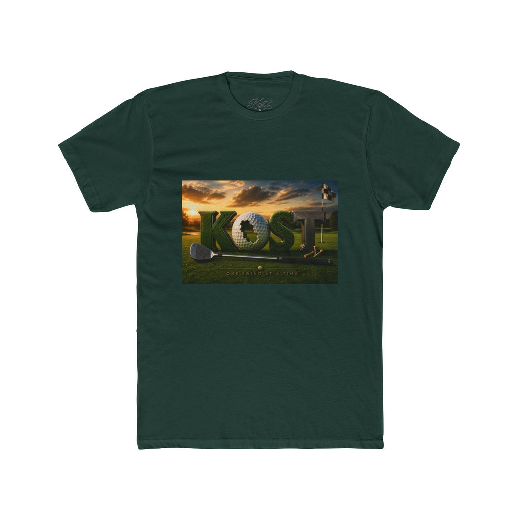 Golf Sunset Crew Tee – 'KOST' 3D Golf Design
