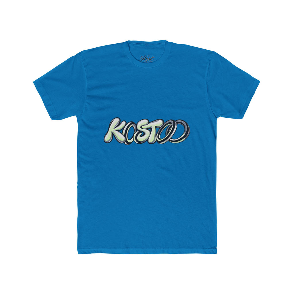 Graphic Tee — 'KOSTOD' Retro Bubble Letter Shirt