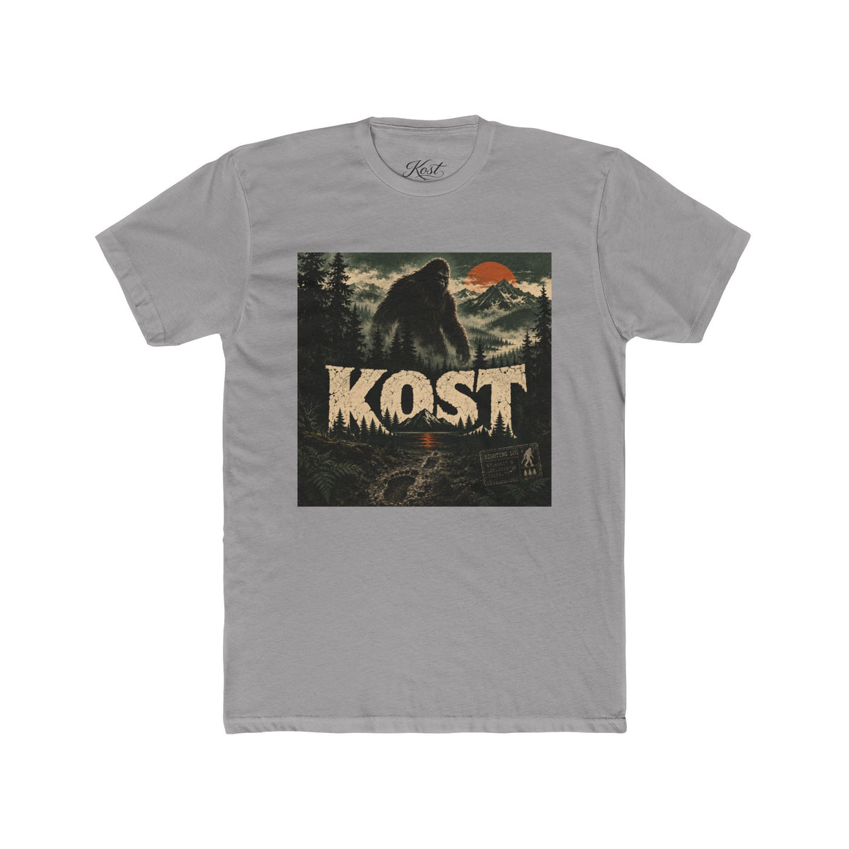 KOST Bigfoot Forest Tee — Retro Sasquatch Graphic T-Shirt