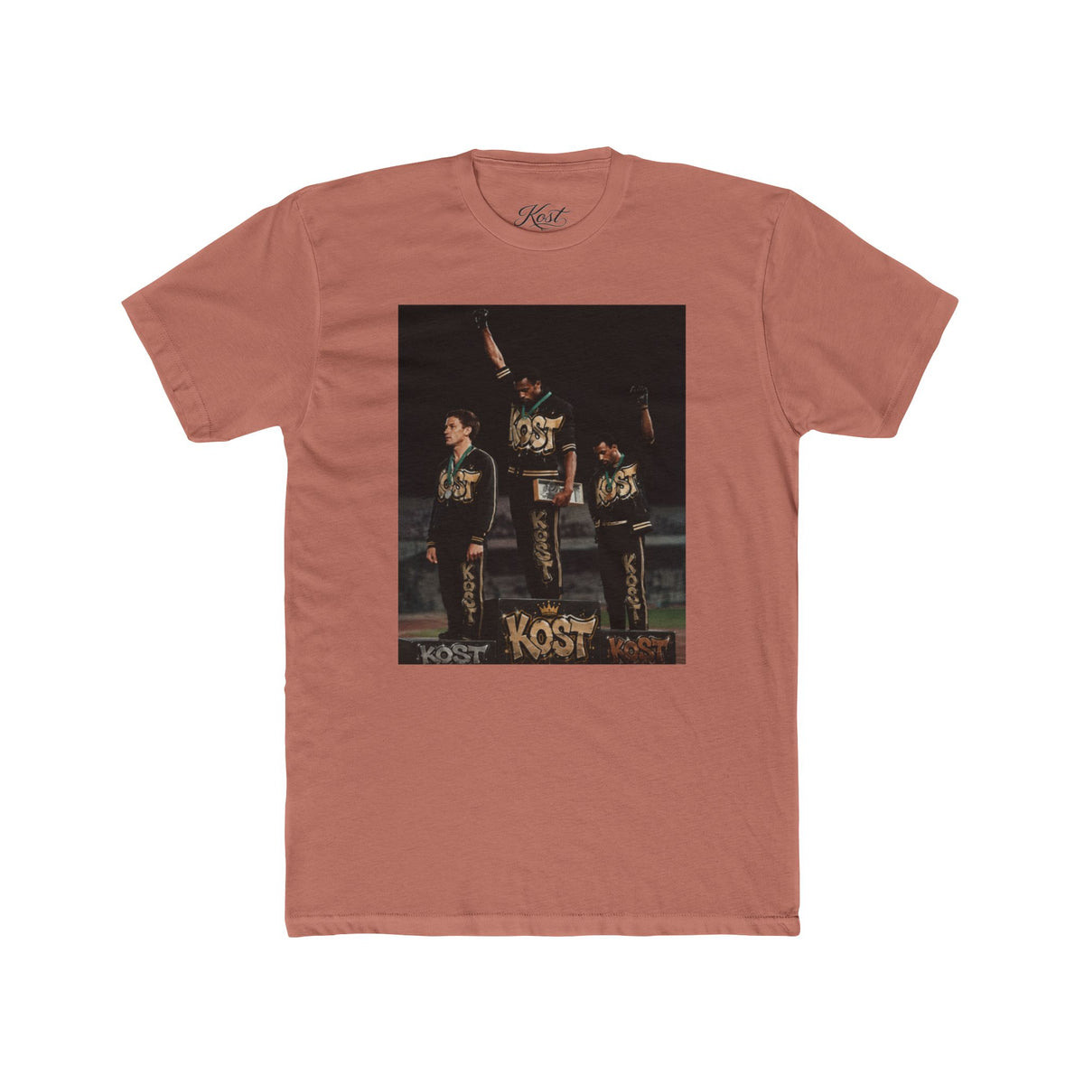 Vintage Band Photo Tee — KOST Crew Portrait Graphic T-Shirt