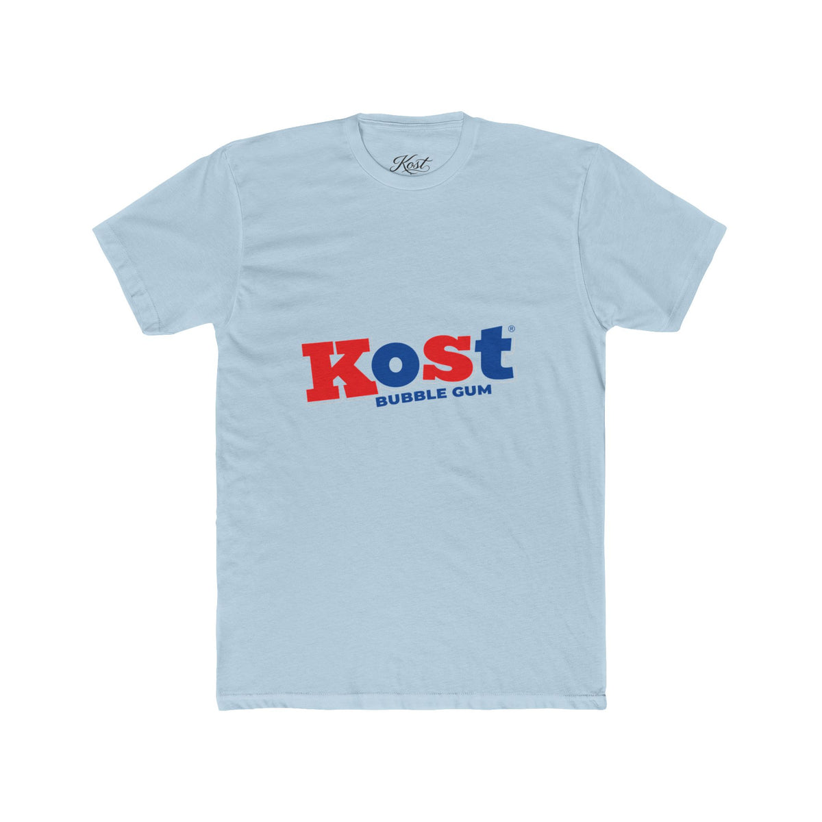 Kost Bubble Gum Graphic Tee — Retro Red & Blue Logo T‑Shirt