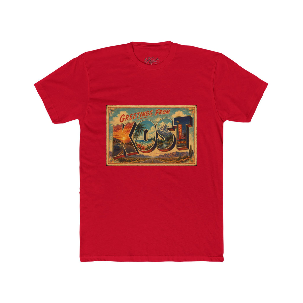 Greetings From KOST Vintage Postcard T-Shirt
