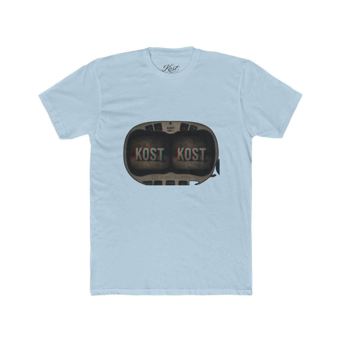 KOST Retro Camera Tee — Vintage Viewfinder Graphic Crew T-Shirt