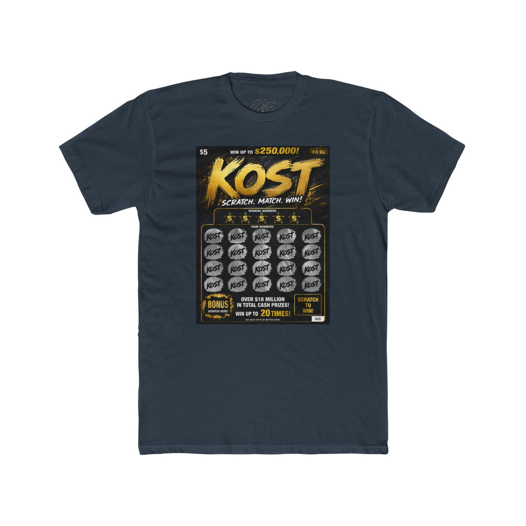 KOST Lottery Scratch-Off Tee — Vintage Game Ticket Graphic T-Shirt