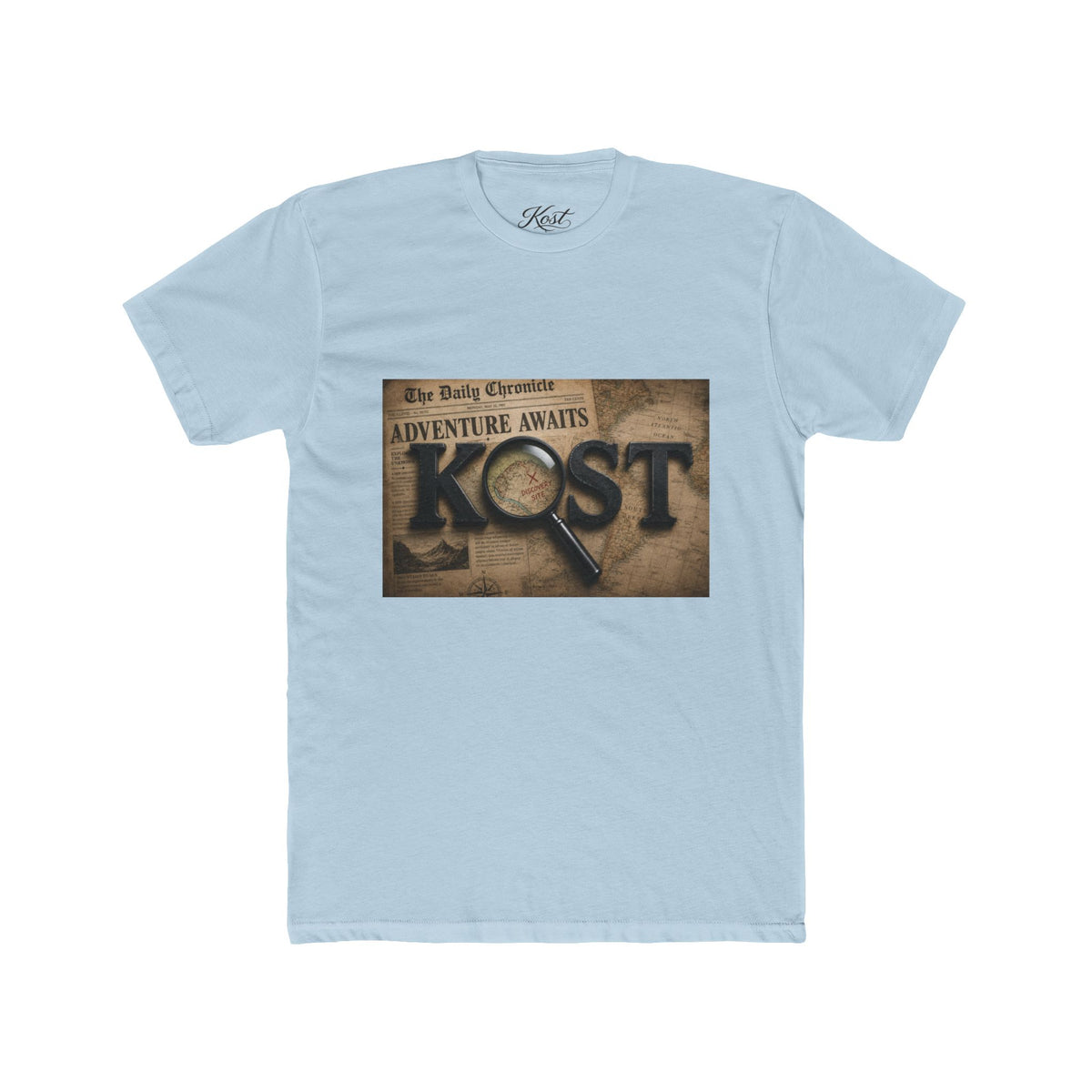 Adventure Awaits Kost T‑Shirt — Vintage Travel Exploration Graphic Tee