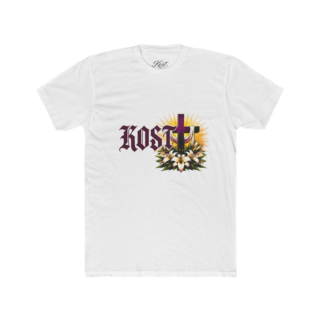 KOSTU Floral Cross Graphic T-Shirt