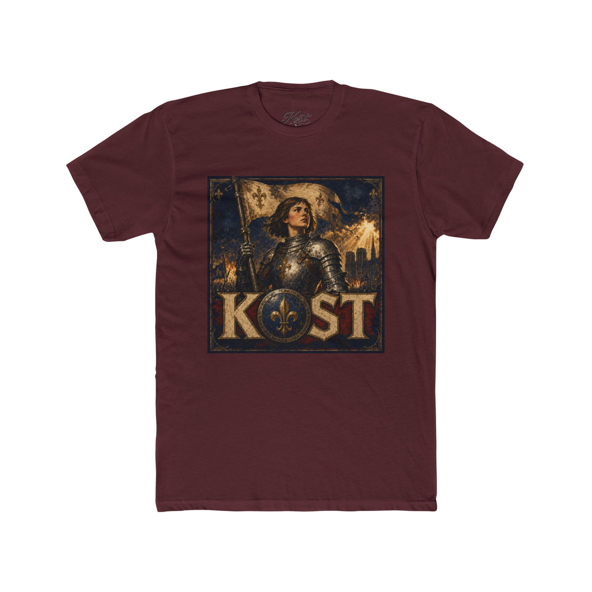 Medieval Knight Graphic Tee — 'KOST' Armor Art Shirt