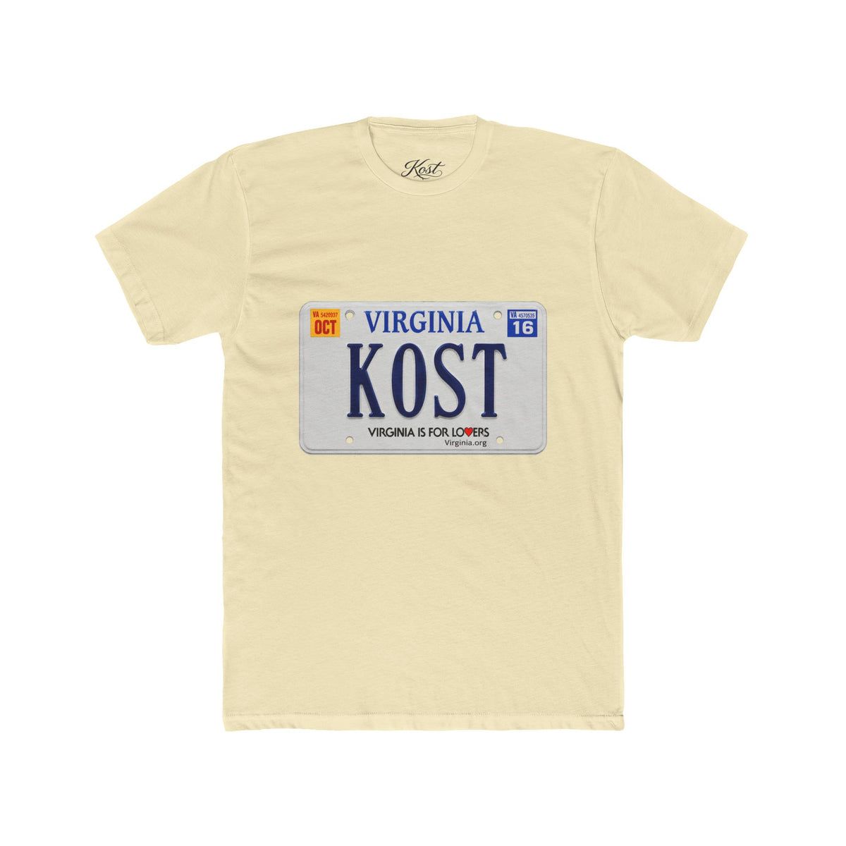 Virginia License Plate 'KOST' T-Shirt