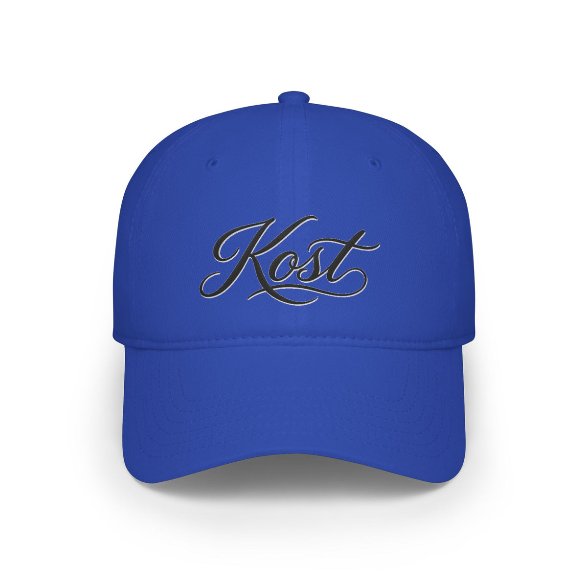 Kost Script Embroidered Baseball Cap — Classic Red Low-Profile Hat