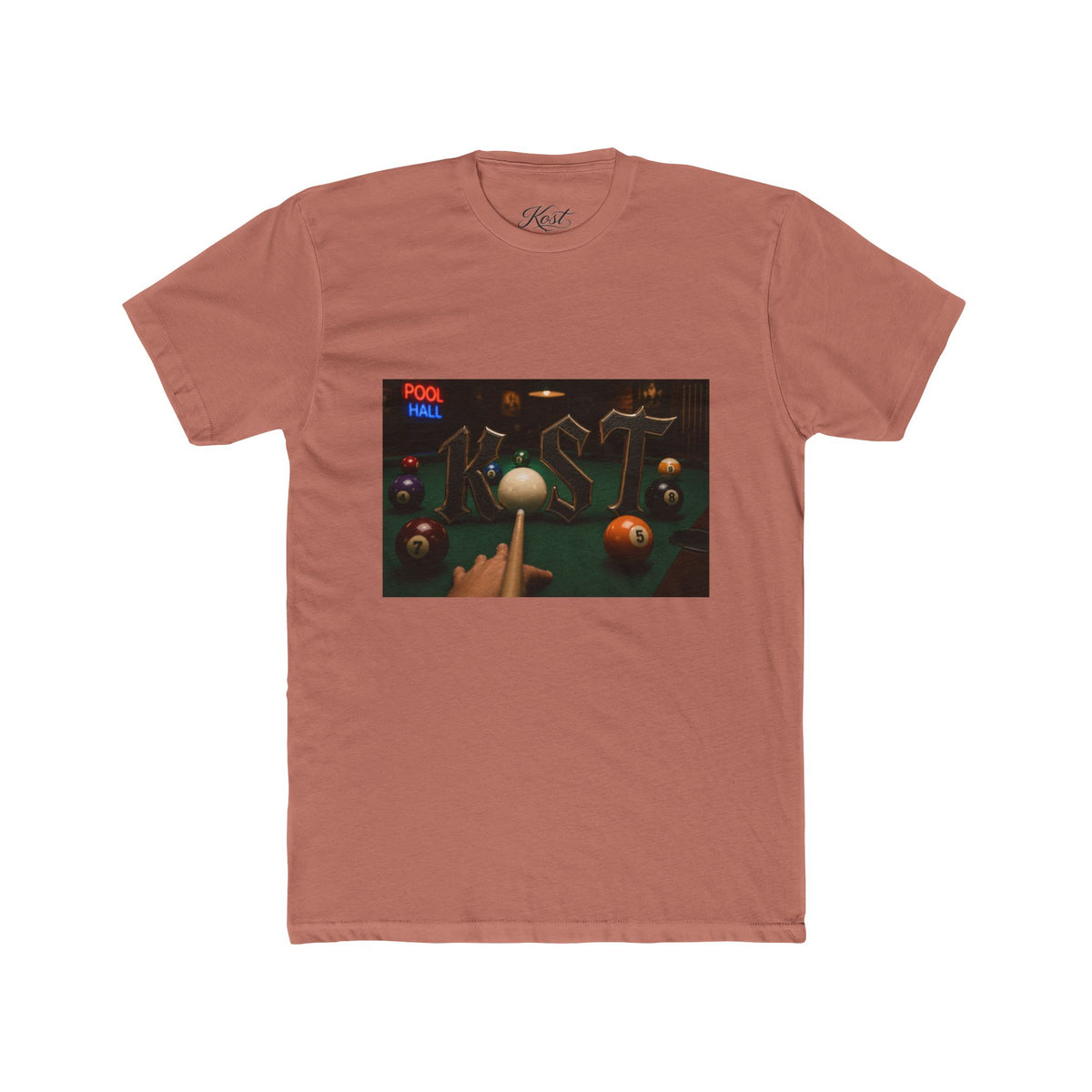 Pool Hall Retro Billiards Tee — "Pool Hall" Graphic T-Shirt