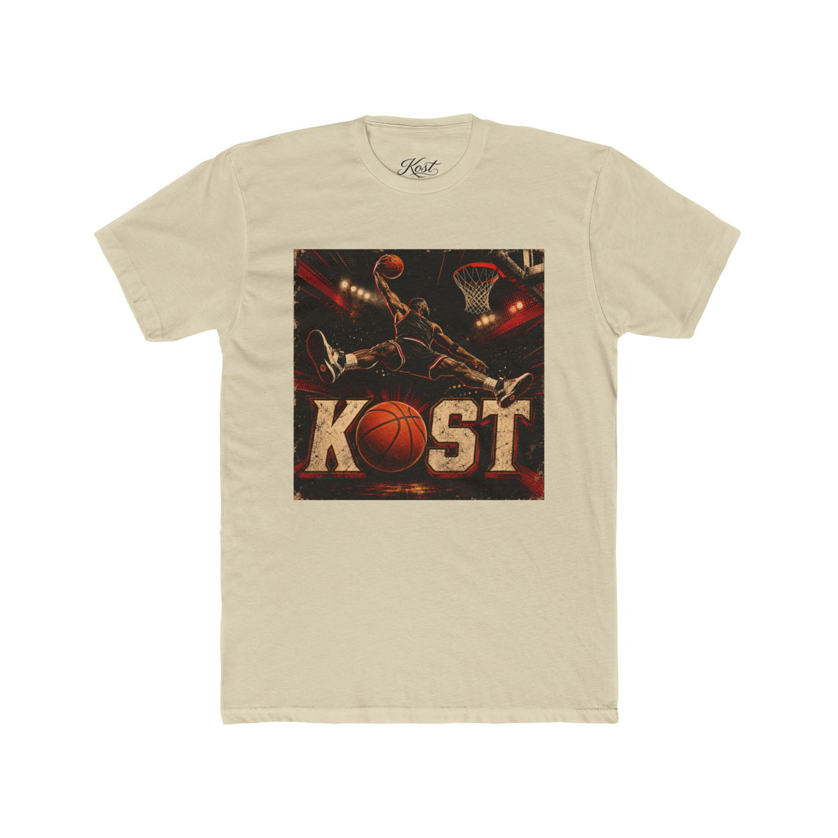 Basketball KOST Graphic Tee – Slam Dunk Court Design