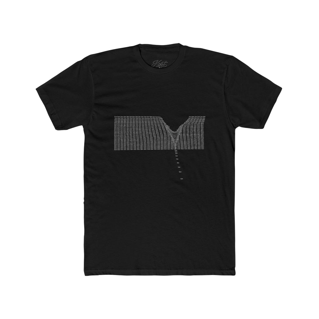 Minimalist V-Neck Optical Illusion T-Shirt