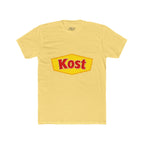 Kost Logo Tee — Retro Yellow & Red Graphic T-Shirt