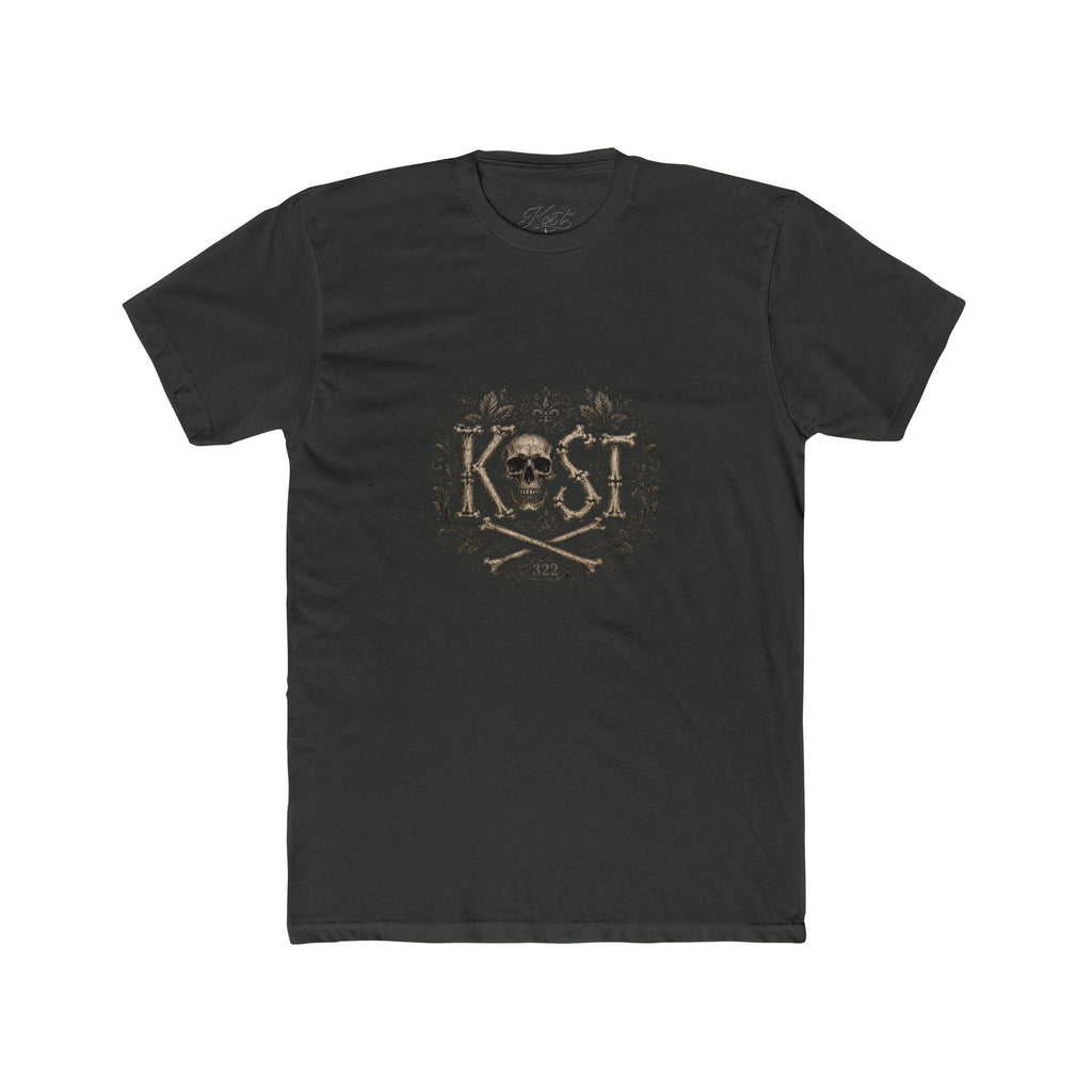Skull & Crossbones Floral Crew Tee - KOST Vintage Graphic T-Shirt