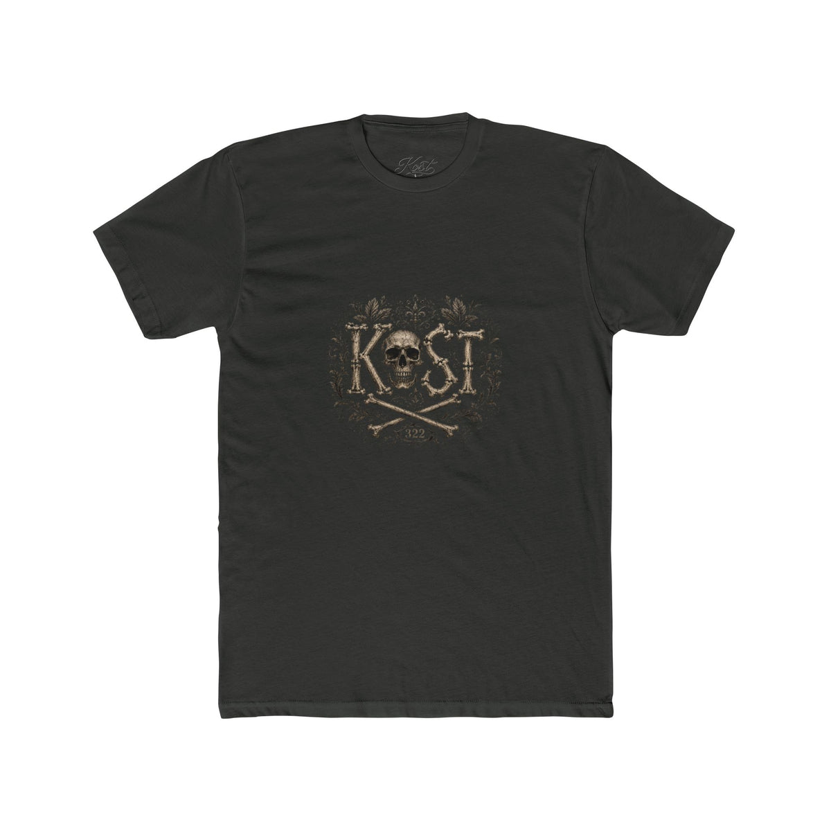 Skull & Crossbones Floral Crew Tee - KOST Vintage Graphic T-Shirt