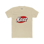 Kost Logo Tee — Retro Red Oval Graphic Cotton T‑Shirt