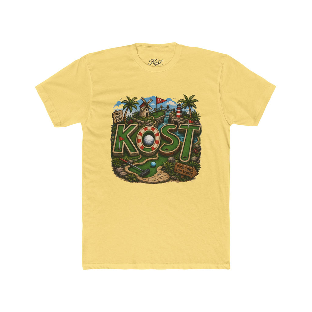 KOST Golf Course Graphic Tee — Vintage Island Mini Golf Design