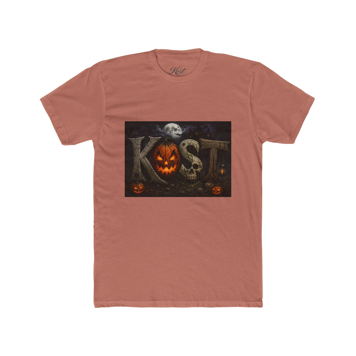 Halloween Pumpkin Skull Tee — KST Jack-O'-Lantern Graphic T-Shirt