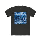 KOST Waterfall Graphic Tee — Blue Wave Texture Crew Shirt