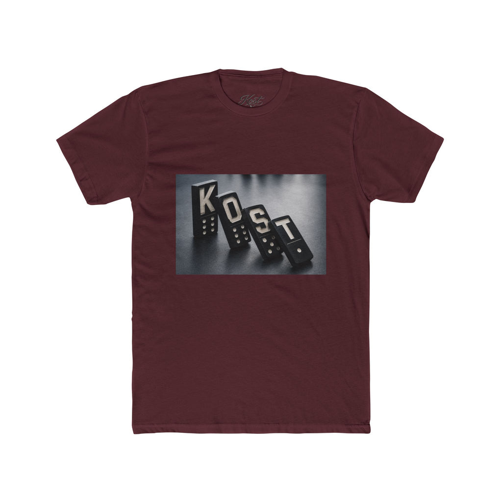 KOST Domino Graphic Tee — Retro Monochrome Dominoes Shirt