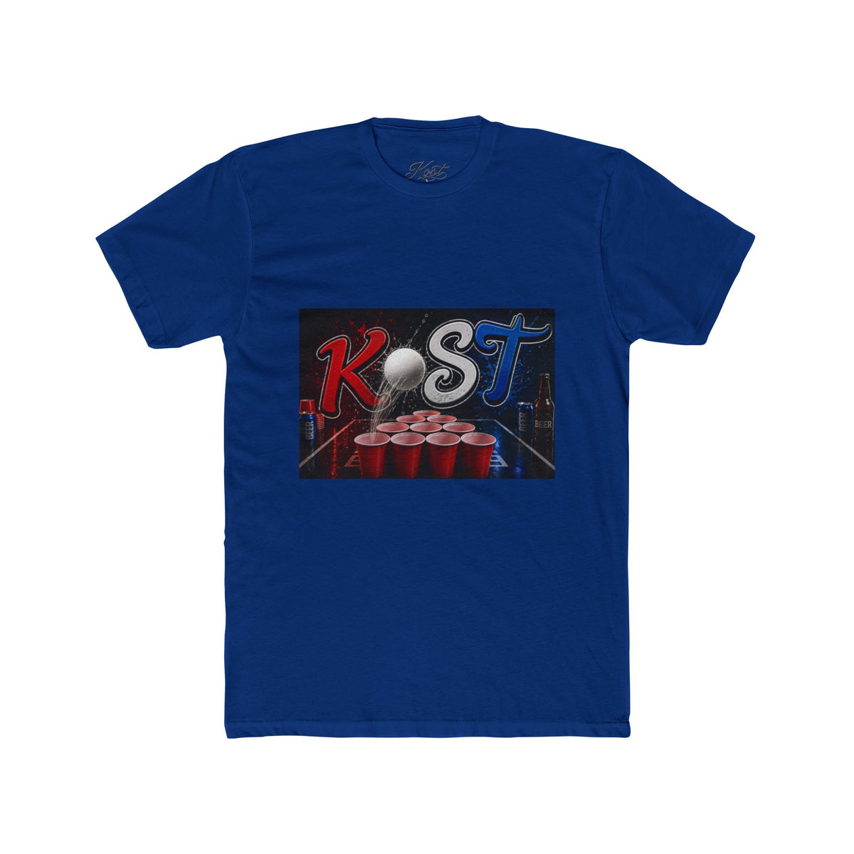 Beer Pong Graphic Tee — K•ST Red & Blue Beer Pong Design