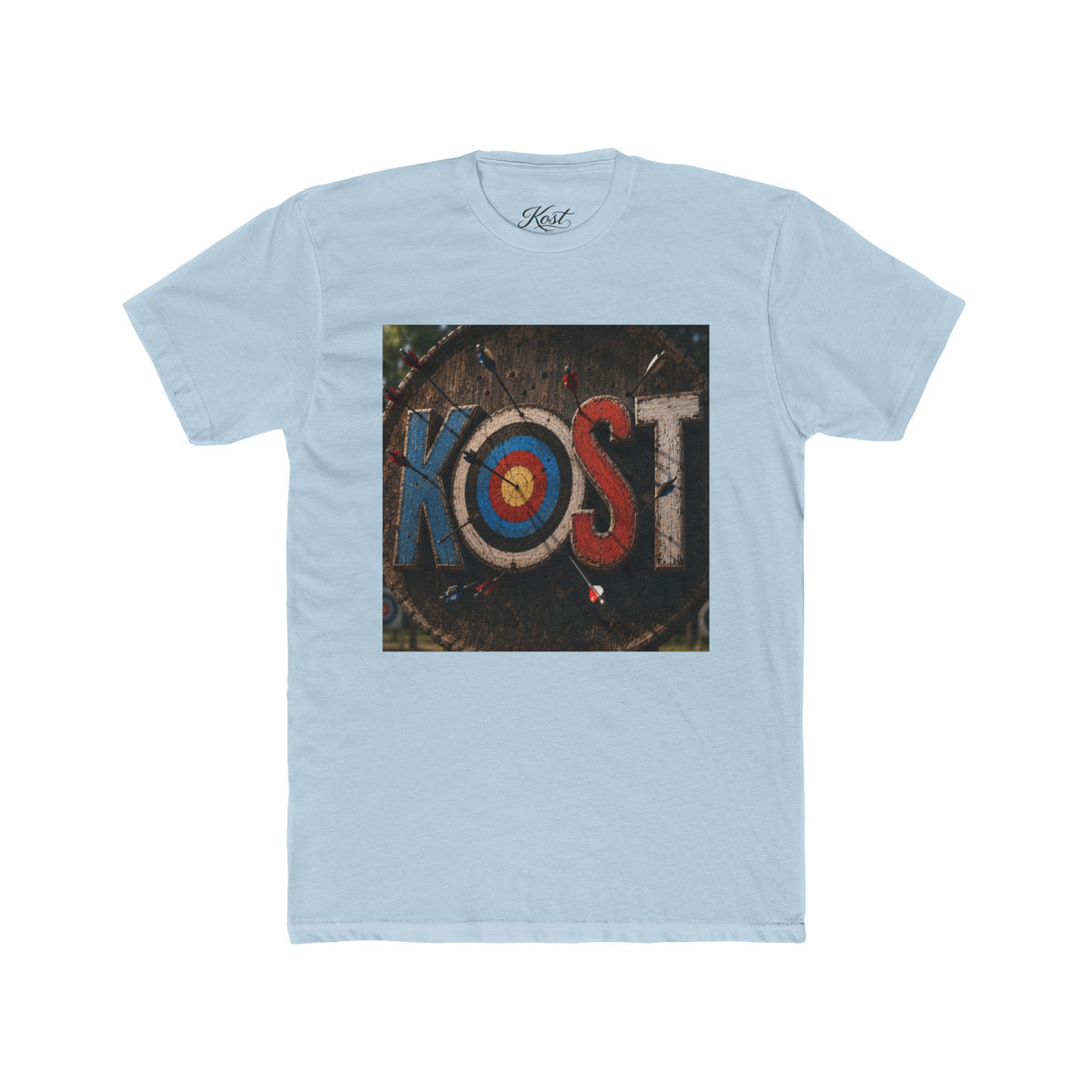 KOST Target Logo T‑Shirt — Retro Archery Bullseye Graphic Tee