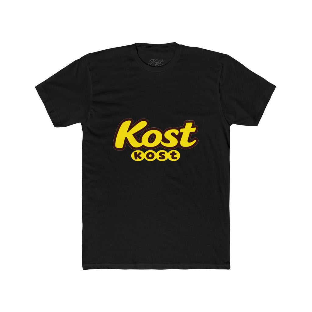 Kost Logo Tee — Retro Yellow Script Graphic T-Shirt