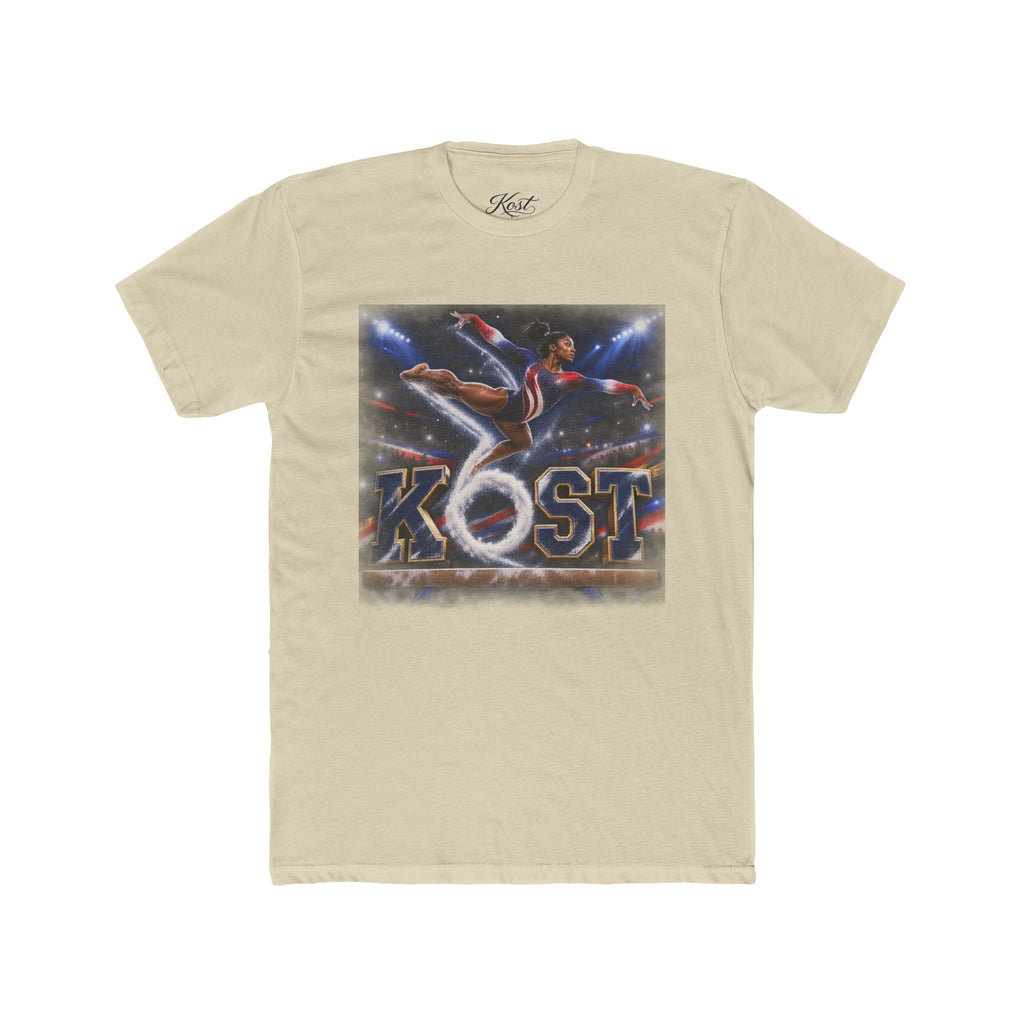 Surfing Skateboarder Graphic Tee — "KOST" Retro Skate Skatepark Shirt