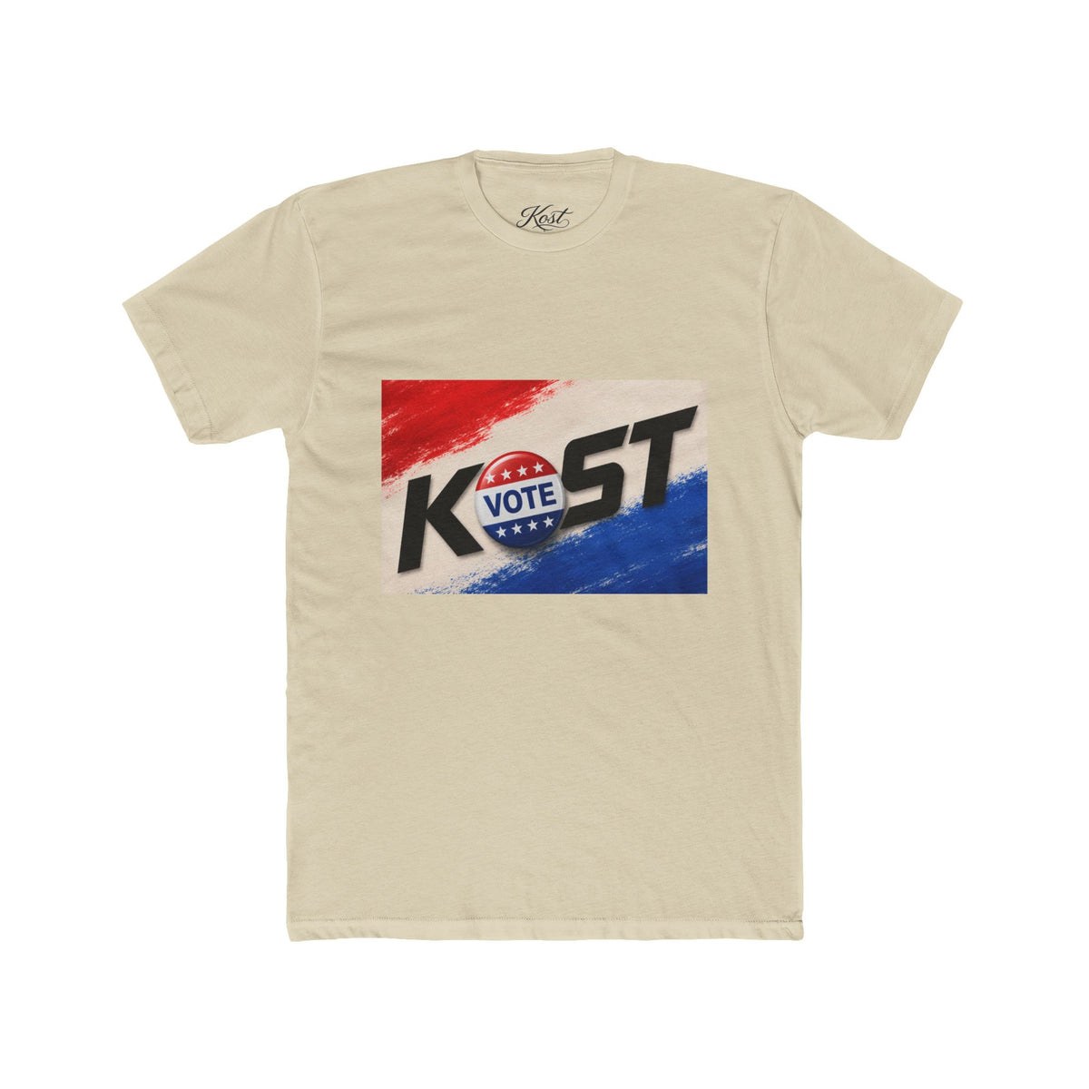 Vote KOST Political Campaign T‑Shirt — Patriotic Red, White & Blue Tee