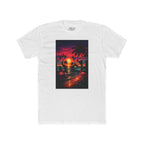 Retro Sunset Beach T-Shirt — 'Coast' Neon Palm Graphic Tee
