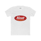 Kost Logo Tee — Vintage Red "Kost" Oval Graphic Cotton T-Shirt