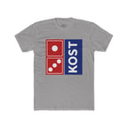 KOST Domino Logo Tee — Retro Red & Blue Graphic T-Shirt