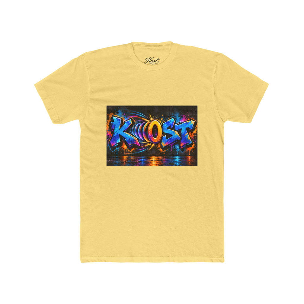 Graffiti 'KHOST' Art Tee - Vibrant Urban Streetwear Crewneck
