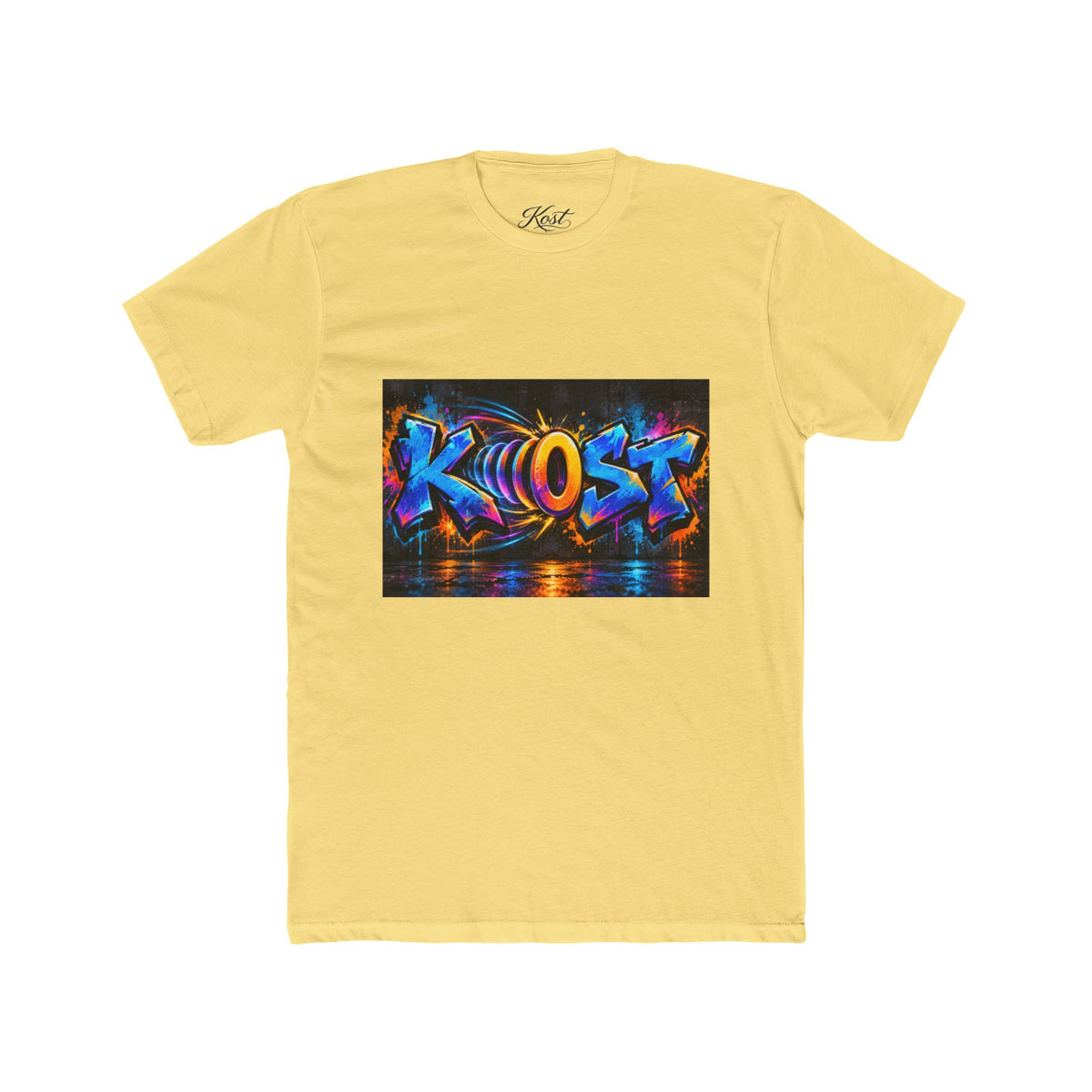 Graffiti 'KHOST' Art Tee - Vibrant Urban Streetwear Crewneck