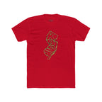 New Jersey 'KOSO' Map Tee — Vintage Gold State Graphic T-Shirt