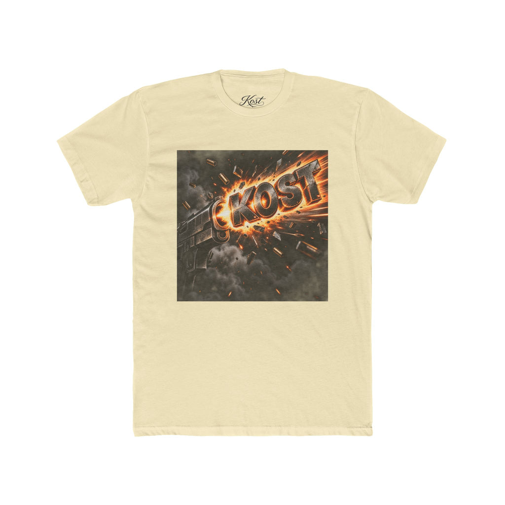 Meteor Fire Logo Tee — 'KOST' Explosive Graphic T-Shirt