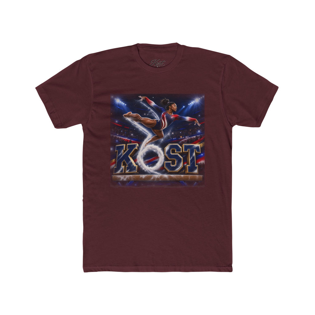 Surfing Skateboarder Graphic Tee — "KOST" Retro Skate Skatepark Shirt