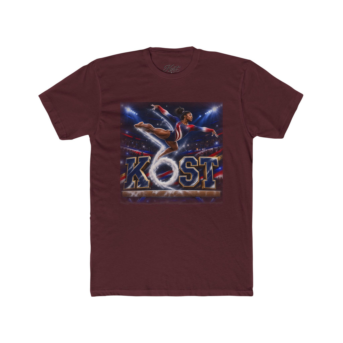 Surfing Skateboarder Graphic Tee — "KOST" Retro Skate Skatepark Shirt
