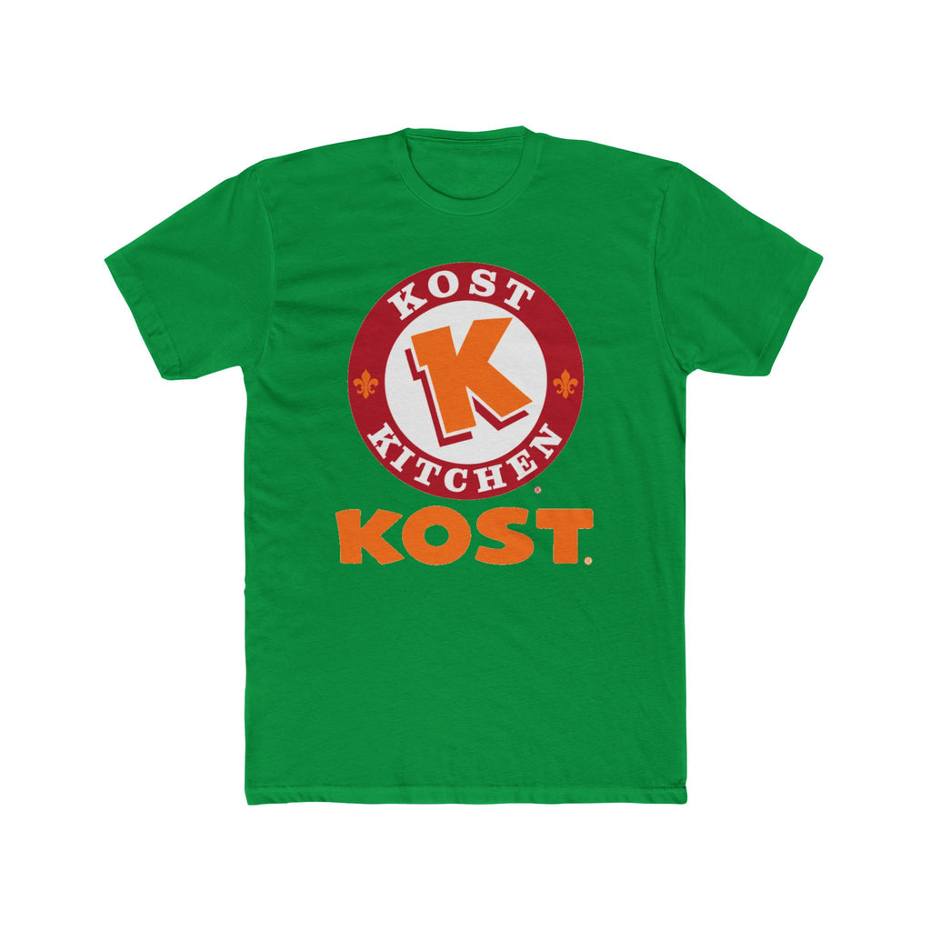 T-Shirt — Kost Kitchen Logo Tee (KOST) | Retro Orange & Red Restaurant Shirt