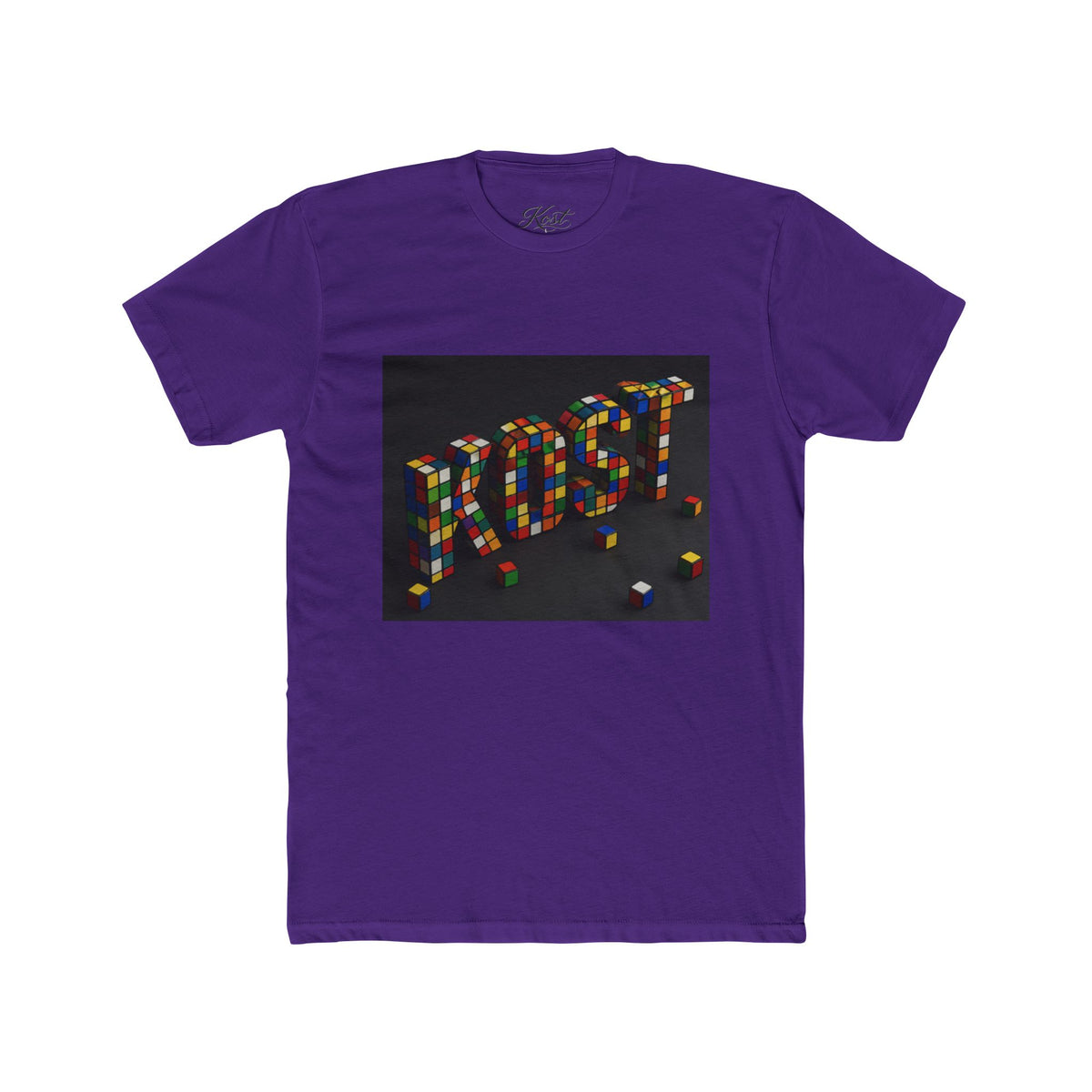 LOST Rubik Block Graphic Tee — Retro Puzzle Typography T‑Shirt