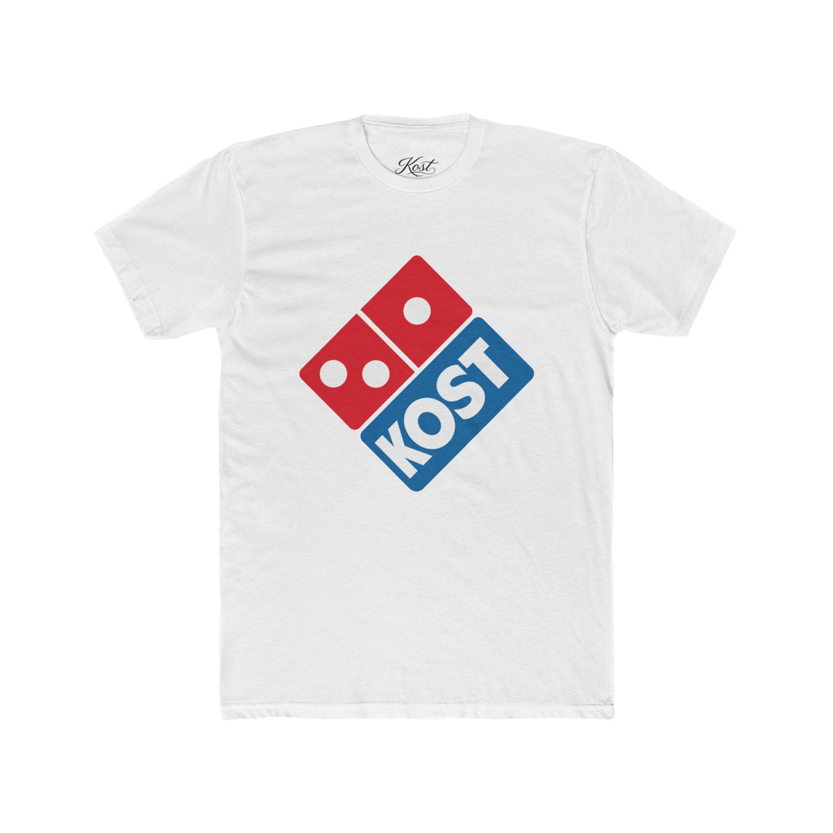 KOST Logo Tee — Retro Domino-Inspired Pizza Logo T-Shirt