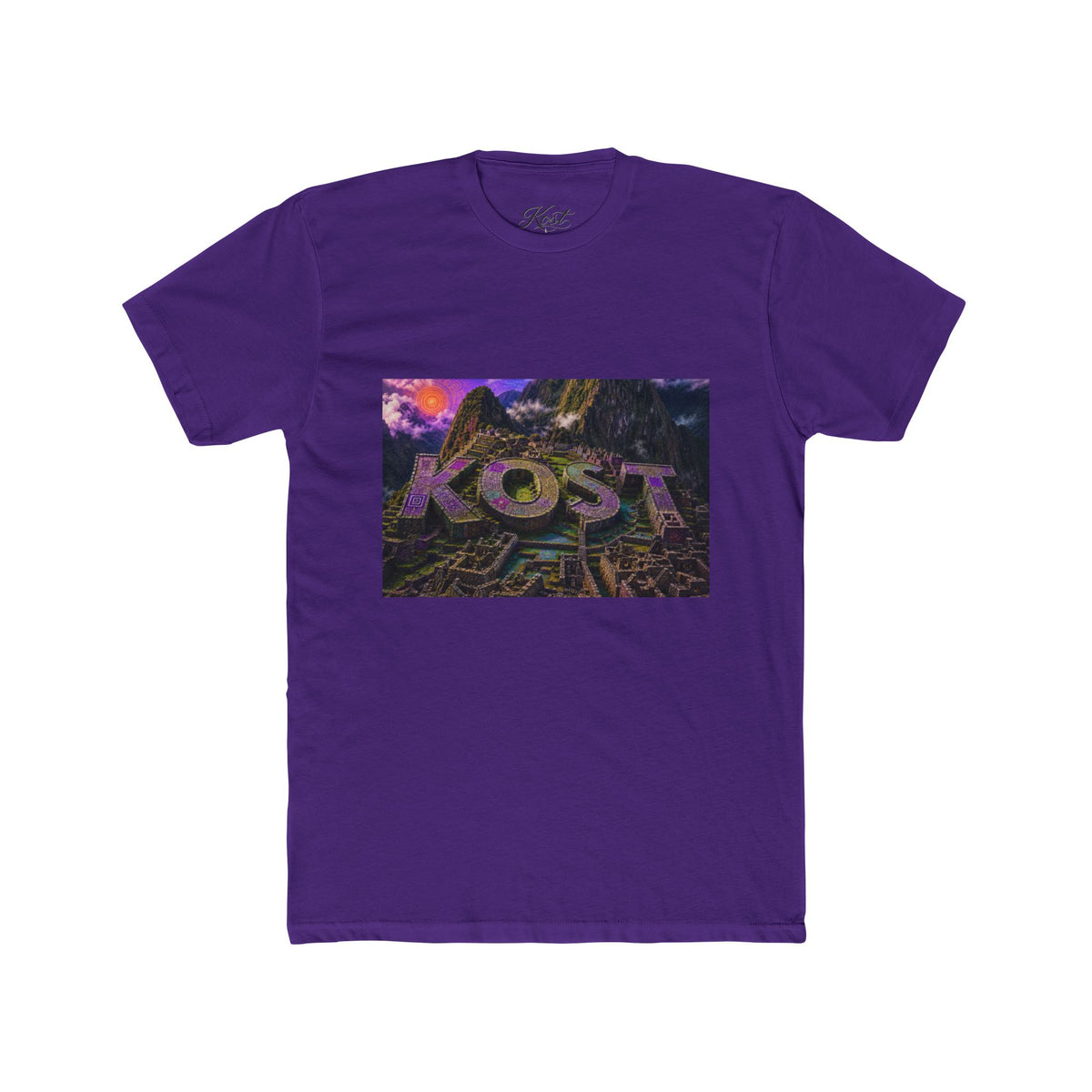 KOST Retro Vaporwave Graphic Tee — 80s Neon Cityscape Shirt